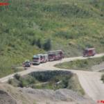 Einsatzübung in der Ohlsdorfer Reifendeponie