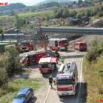 Einsatzübung in Ohlsdorfer Reifendeponie