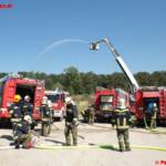 Einsatzübung in der Ohlsdorfer Reifendeponie