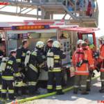 Einsatzübung in der Ohlsdorfer Reifendeponie