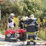 Einsatzübung in der Ohlsdorfer Reifendeponie