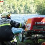 Einsatzübung in der Ohlsdorfer Reifendeponie