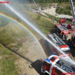 Einsatzübung in der Ohlsdorfer Reifendeponie