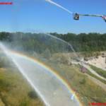 Einsatzübung in der Ohlsdorfer Reifendeponie