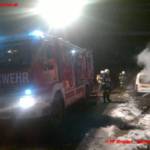 Fahrzeug in Ehrendorf ausgebrannt