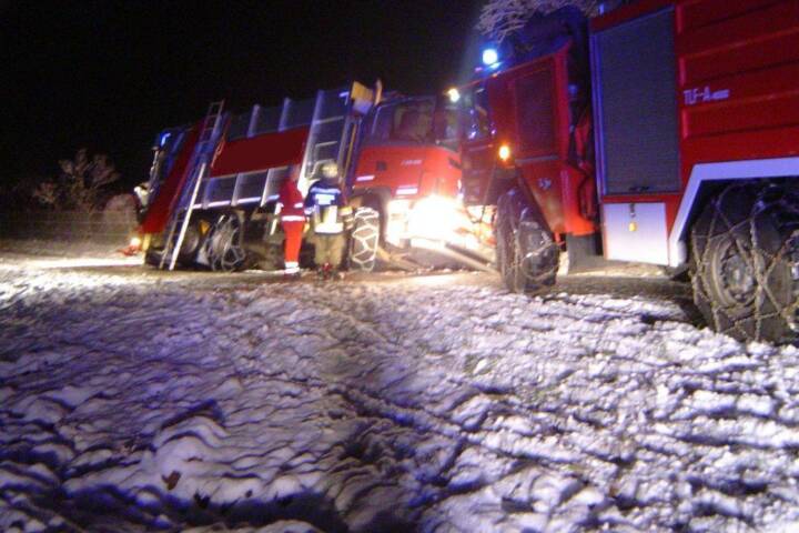 Schnee sorgt einmal mehr für zahlreiche Feuerwehreinsätze