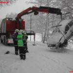 Starker Schneefall fordert Feuerwehren