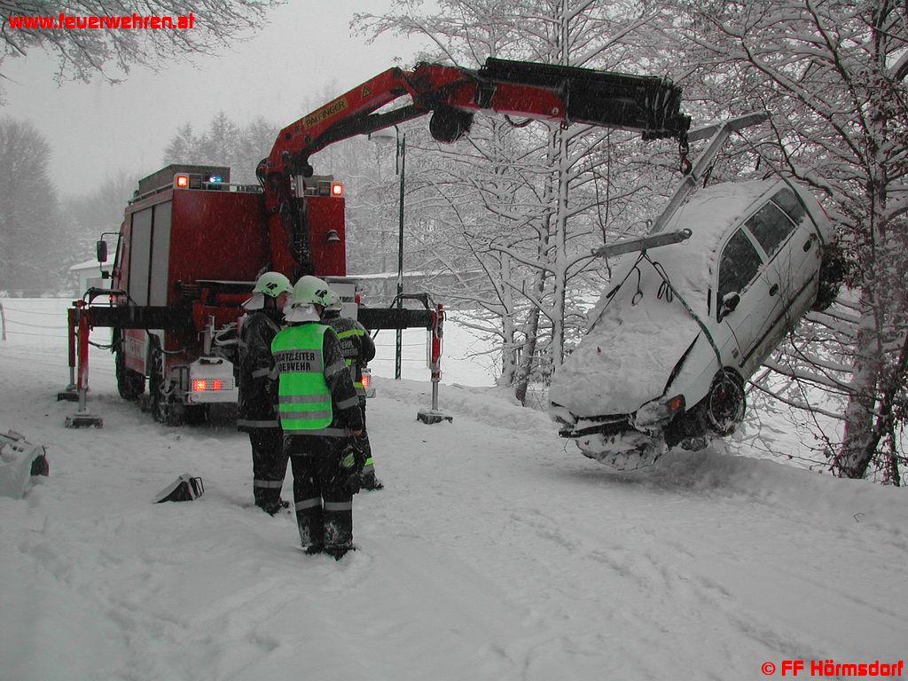 Starker Schneefall fordert Feuerwehren