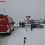Starker Schneefall fordert Feuerwehren
