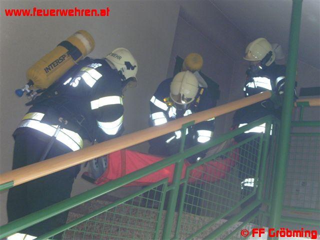 Alarmübung im Gröbminger Hauptschulzentrum