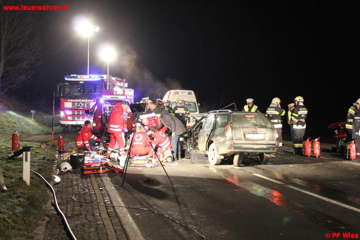 Schwerer Verkehrsunfall in Wies fordert Todesopfer