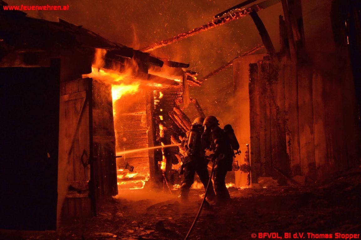 Wirtschaftsgebäudebrand in St. Anna ob Schwanberg