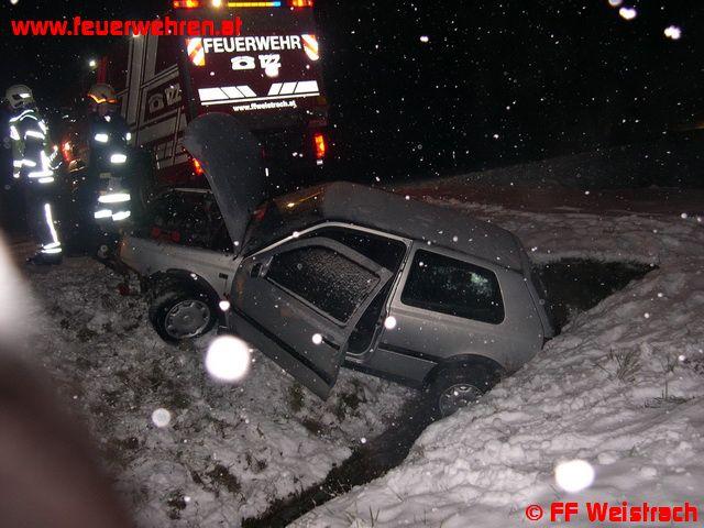 PKW Bergung auf der B 122