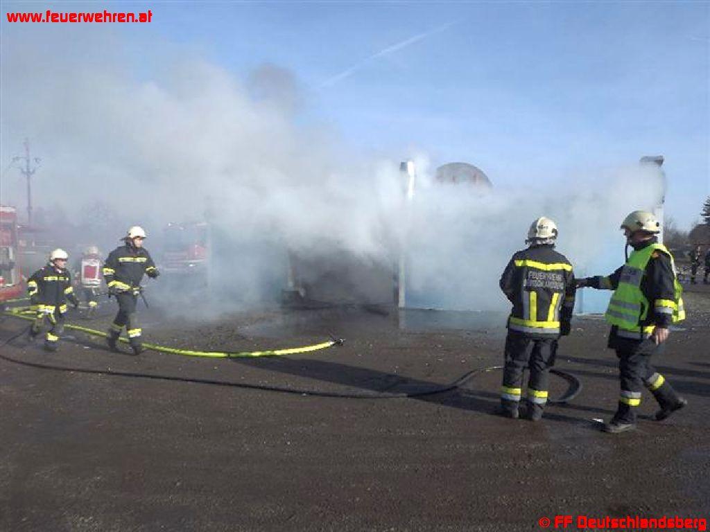 Vollbrand einer Würstelbude in Deutschlandsberg