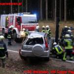 Menschenrettung nach Fahrzeugüberschlag