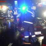 Verkehrsunfall mit eingeklemmter Person