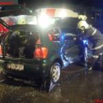 Verkehrsunfall mit eingeklemmter Person