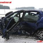 eingeklemmte Person nach Verkehrsunfall