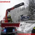 Schneefahrbahn: Unfallserie im Bezirk Liezen hält Feuerwehren auf Trab