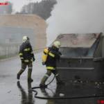 Containerbrand am Liebstattsonntag