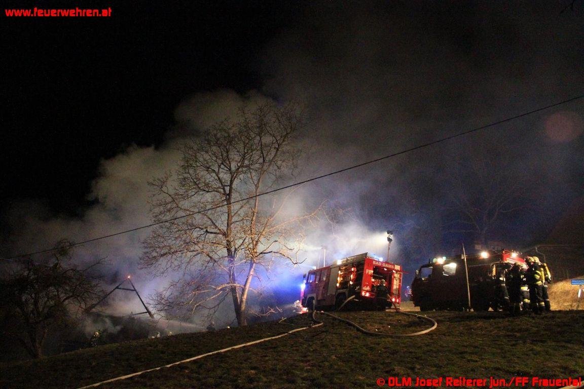 BFV Deutschlandsberg: Wohnhausbrand in Bad Gams