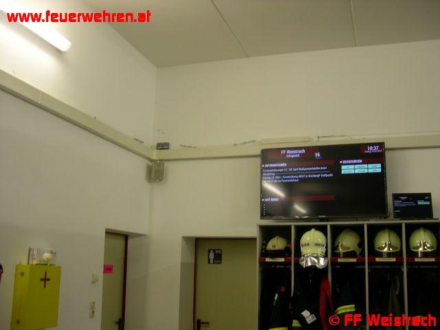 FF Weistrach: 55 Zoll Infoscreen für die Alarmierung
