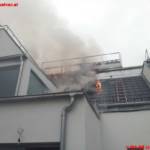 Dachbrand in Wien-Leopoldstadt