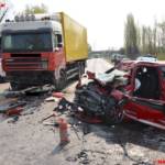 Frontalzusammenstoß mit LKW