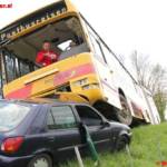 Großeinsatzübung mit Schulbus