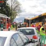 Großeinsatzübung mit Schulbus