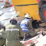 Großeinsatzübung mit Schulbus