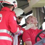 Großeinsatzübung mit Schulbus