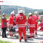 Großeinsatzübung mit Schulbus