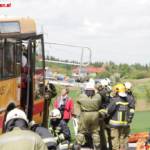 Großeinsatzübung mit Schulbus
