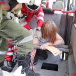 Großeinsatzübung mit Schulbus