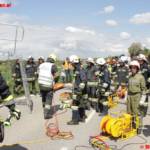 Großeinsatzübung mit Schulbus