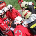 Großeinsatzübung mit Schulbus