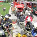 Großeinsatzübung mit Schulbus