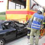 Großeinsatzübung mit Schulbus