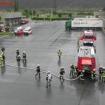 Großübung des Feuerwehrabschnittes mit 11 Feuerwehren und 160 Mann