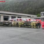 Großübung des Feuerwehrabschnittes mit 11 Feuerwehren und 160 Mann