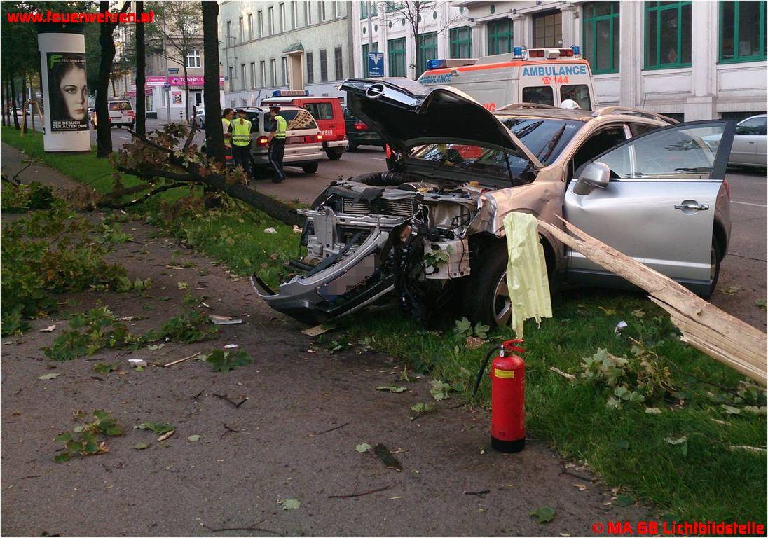 BF Wien: Verkehrsunfall PKW