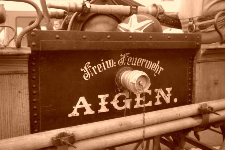 FF Aigen im Mühlkreis: Saugspritze Bj 1891