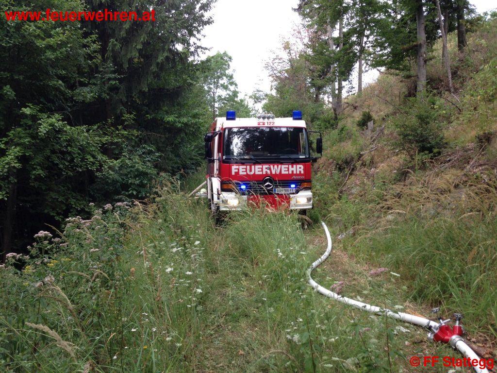 BFVGU: Waldbrand am Schöckl in Stattegg