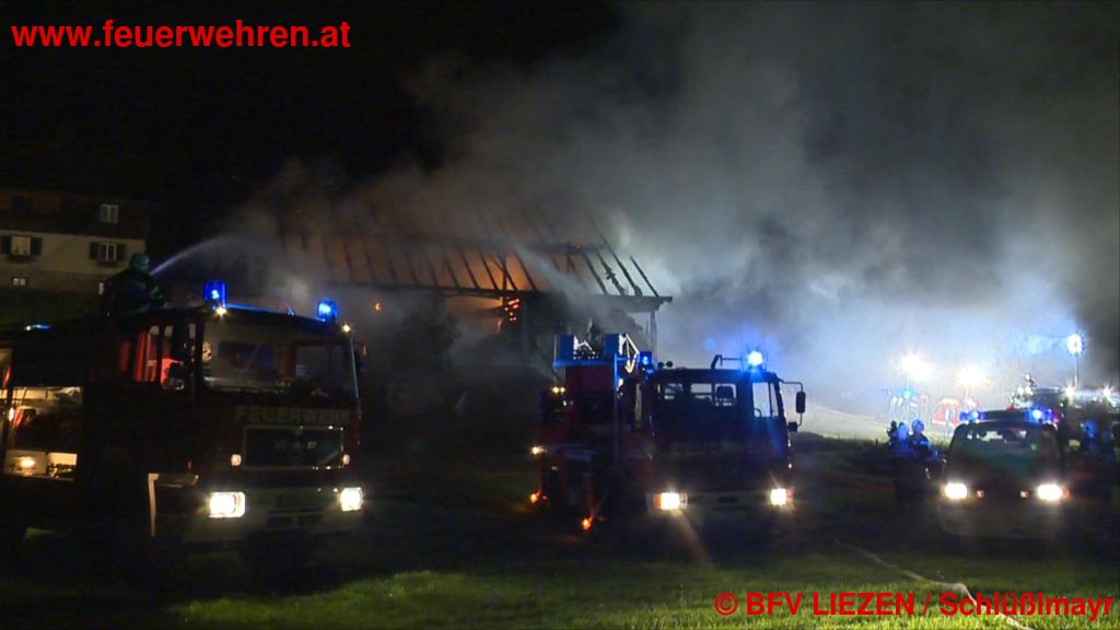 BFV Liezen: Erneut Großbrand in Bad Aussee