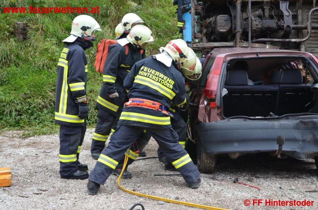 FF Hinterstoder: Übungstag mit dem Malteser Hospitaldienst