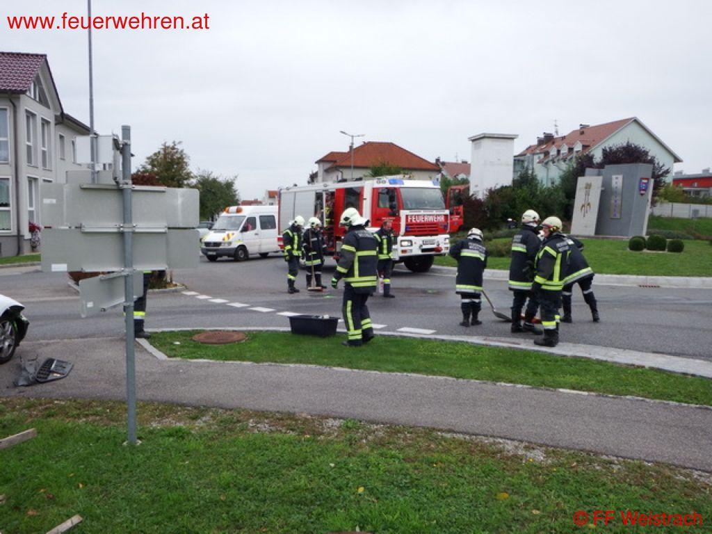FF Weistrach: 2 Verkehrsunfälle in 30 Minuten