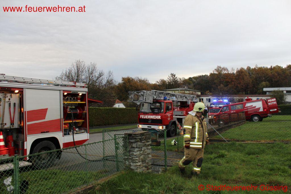 Stadtfeuerwehr Güssing: Wohnhausbrand in Güssing