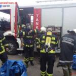 FF Braunau: Feuerwehr Braunau und Haselbach übten für Ernstfall