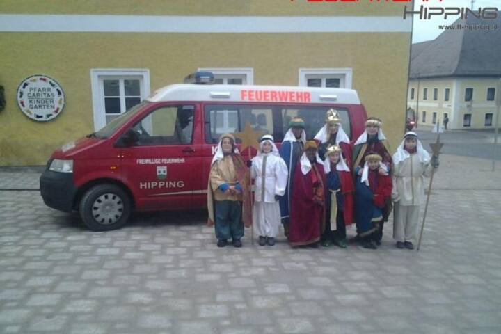 FF Hipping unterstützt Sternsinger der Pfarre